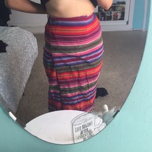 Mexican blanket pencil skirt
